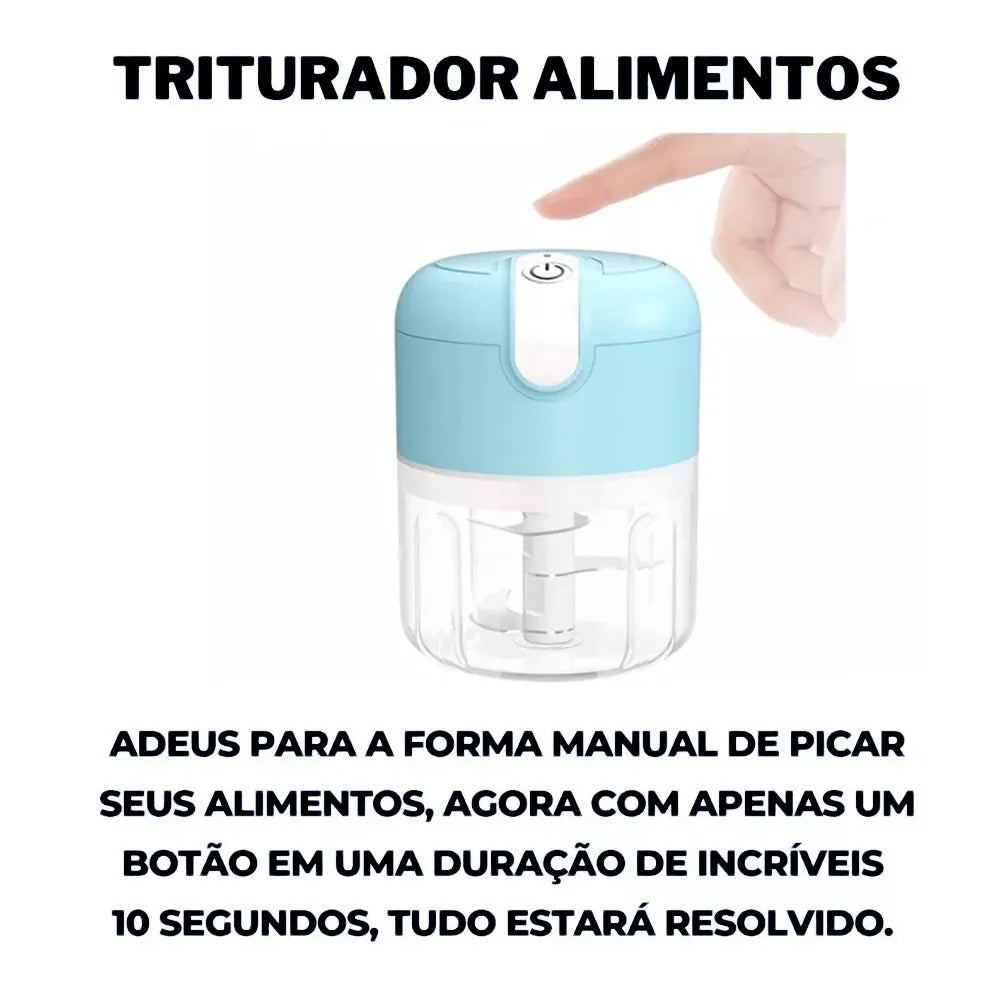 Mini Processador Triturador Alimentos Elétrico Potente USB