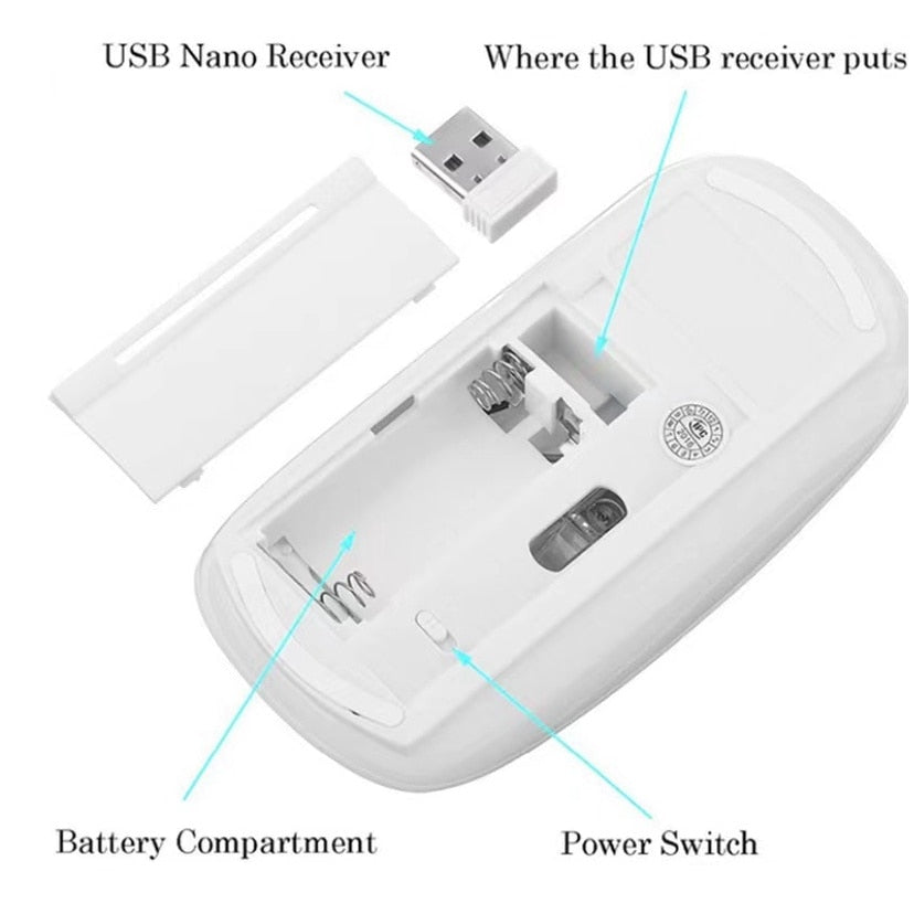 Kit Teclado Com Mouse - Adaptador Usb Sem Fio